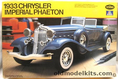Testors 1/24 1933 Chrysler Imperial Phaeton, 834 plastic model kit